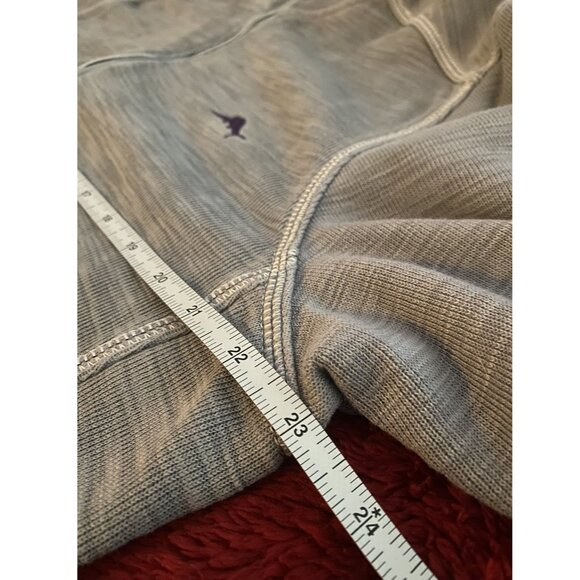 Tommy Bahama Men's Quarter Zip Long Sleeve Pullover - Gray - Size Medium - Picture 5 of 7